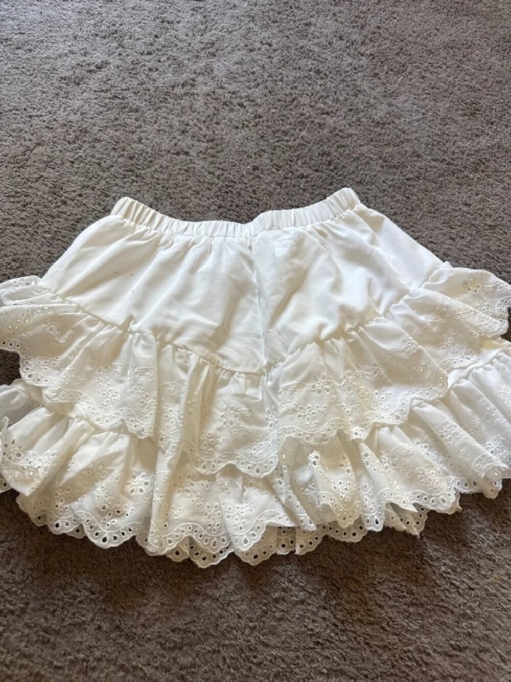 White skirt to wear under sweater
